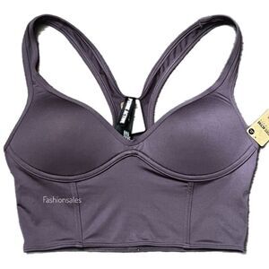 Victorias Secret Pink Active Ultímate Push up Padded Corset Sports Bra Mauve Xs